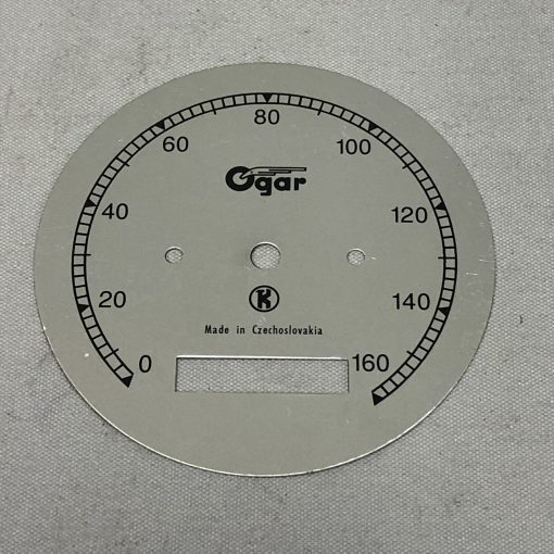 126-41-274 Zi Ziffernblatt für Tacho rund 1.Serie bis 160 km/h (JAWA Typ12 Ogar)