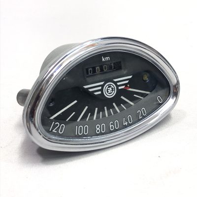 Tacho CZ/Cezeta oval bis 120 km/h (orig. Teil - regeneriert)